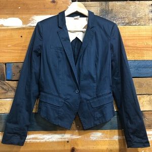 Free people jacket single button sz 2 blue women’s